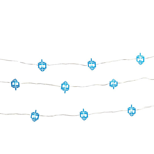 Battery-Operated Hanukkah LED Fairy Light - Dreidel