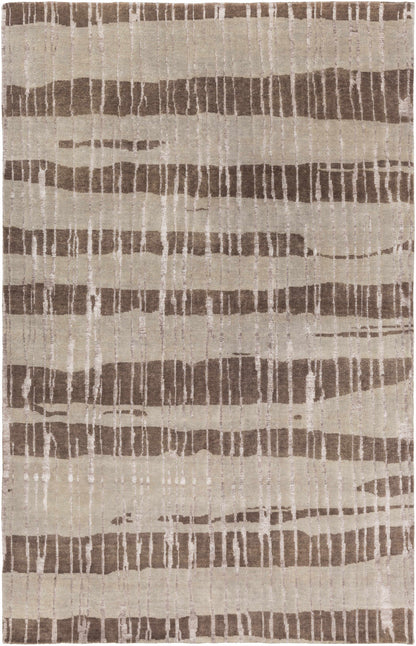 Turbeville Premium Area Carpet rug beige brown abstract stripe Boutique Rugs on Tampa Home & Garden Store