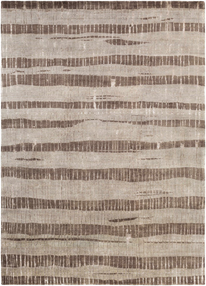 Turbeville Premium Area Carpet rug in beige and brown abstract stripe pattern Boutique Rugs on Tampa Home & Garden Store