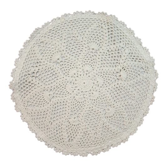 Set de table rond en dentelle au crochet Kadia