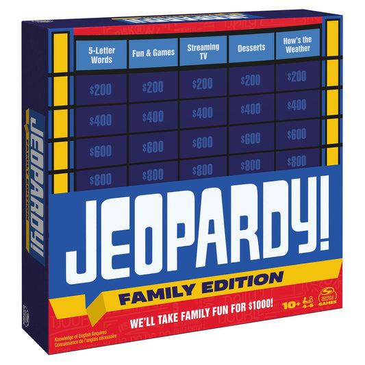 Jeopardy! Family Edition Board Game - Tampa Home & Garden Store