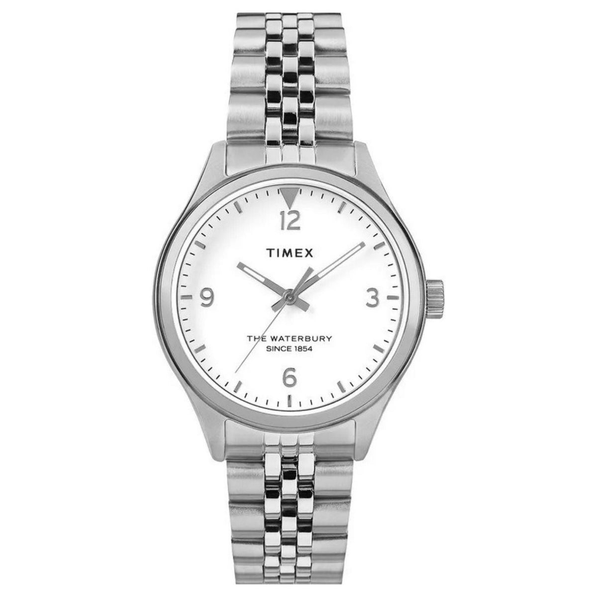 Timex women's classic stainless steel watch with white dial on Tampa Home & Garden Store