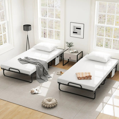 Folding Guest Bed with Memory Foam Mattress