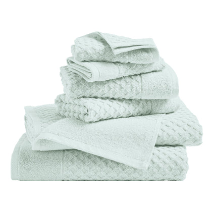 Cotton Diamond Waffle Weave Bath Towel Set