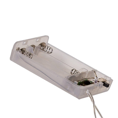Guirlande lumineuse LED à piles (20 ampoules C7) - Transparente