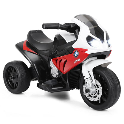6V Kids 3 Wheels Riding BMW Licensed Electric Motorcycle-Black