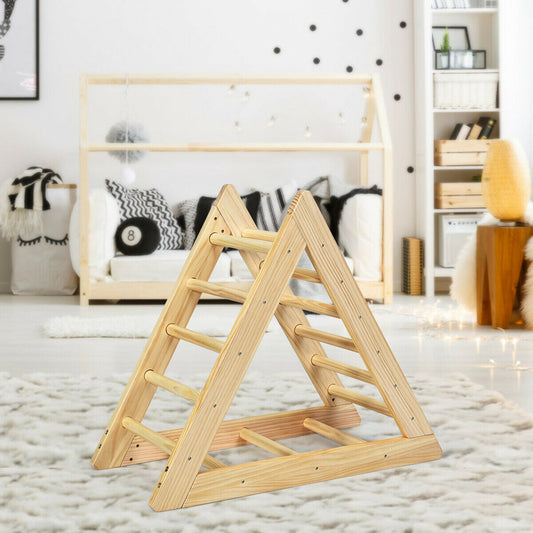 Wooden Triangle Climber for Toddler Step Training - Tampa Home & Garden Store