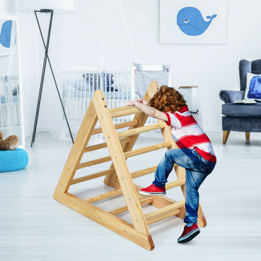Wooden Triangle Climber for Toddler Step Training - Tampa Home & Garden Store