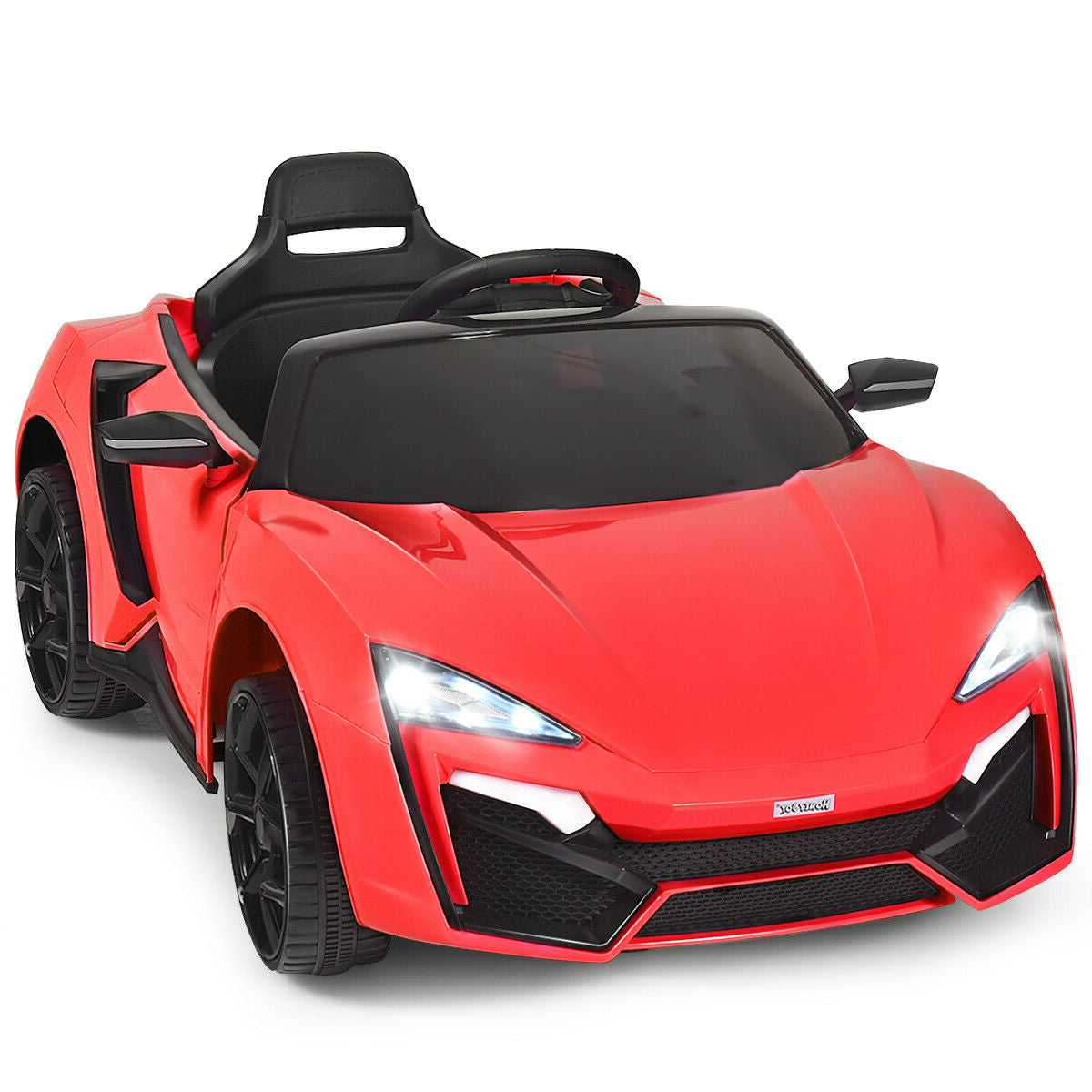 12V 2.4G RC Electric Vehicle with Lights-Black