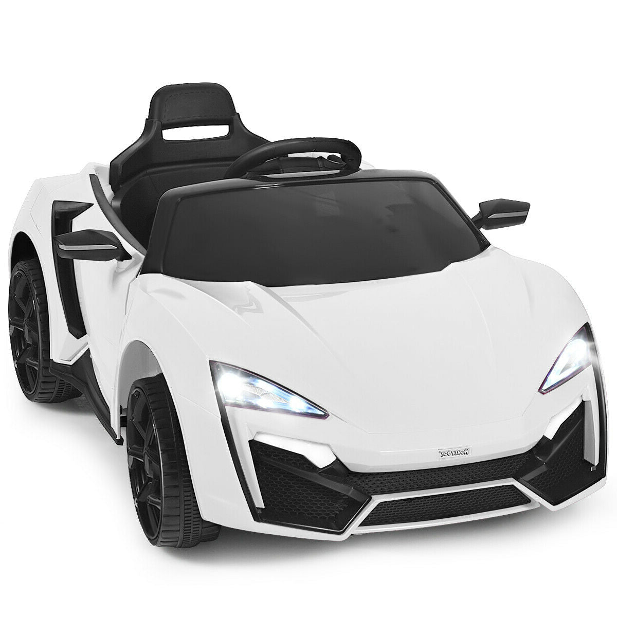 12V 2.4G RC Electric Vehicle with Lights-Black