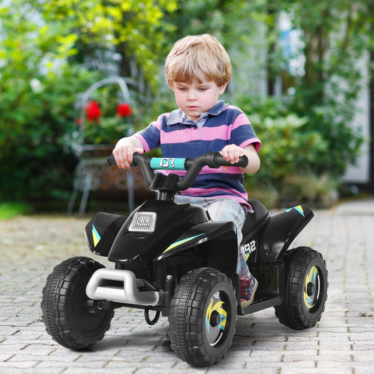 6V Kids Electric ATV 4 Wheels Ride-On Toy -Black - Tampa Home & Garden Store