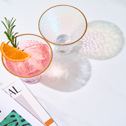 Dulce Martini 8.5 Oz Cocktail Glasses Set of Two