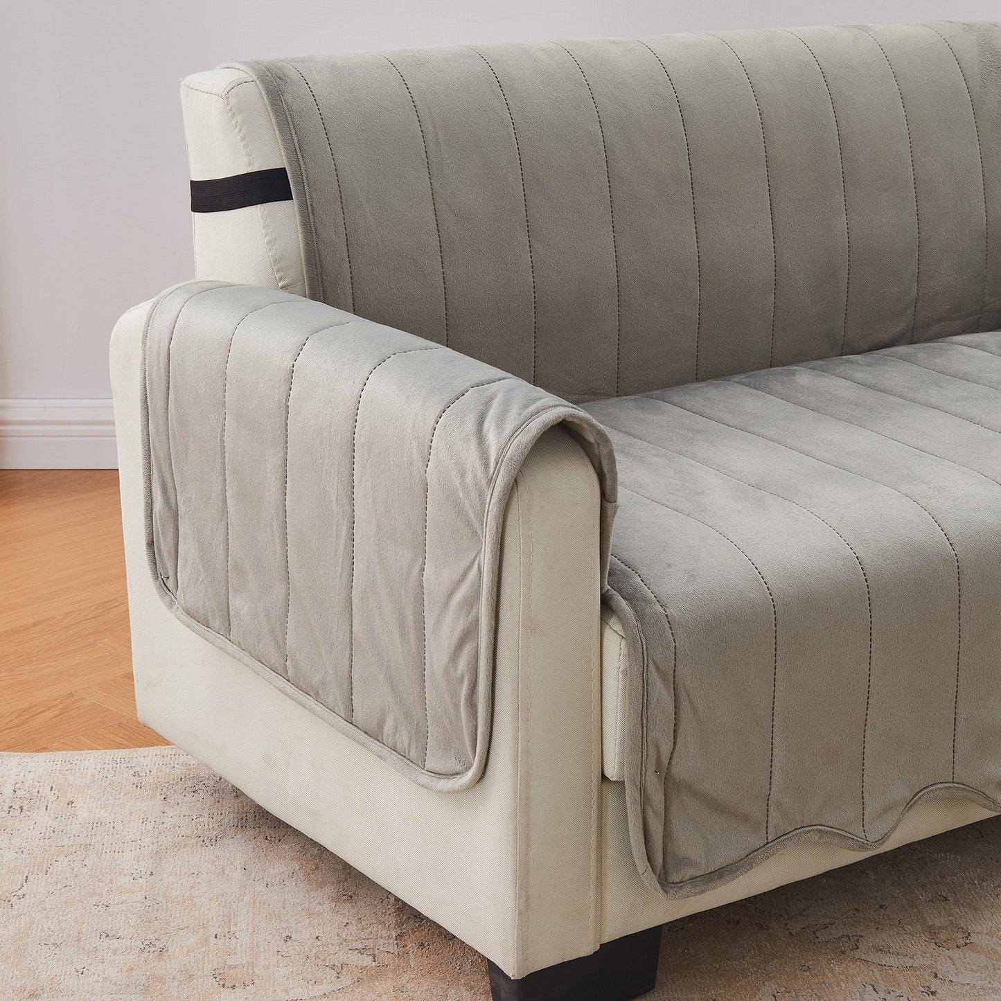 Velvet Furniture Protector And Elastic Cover
