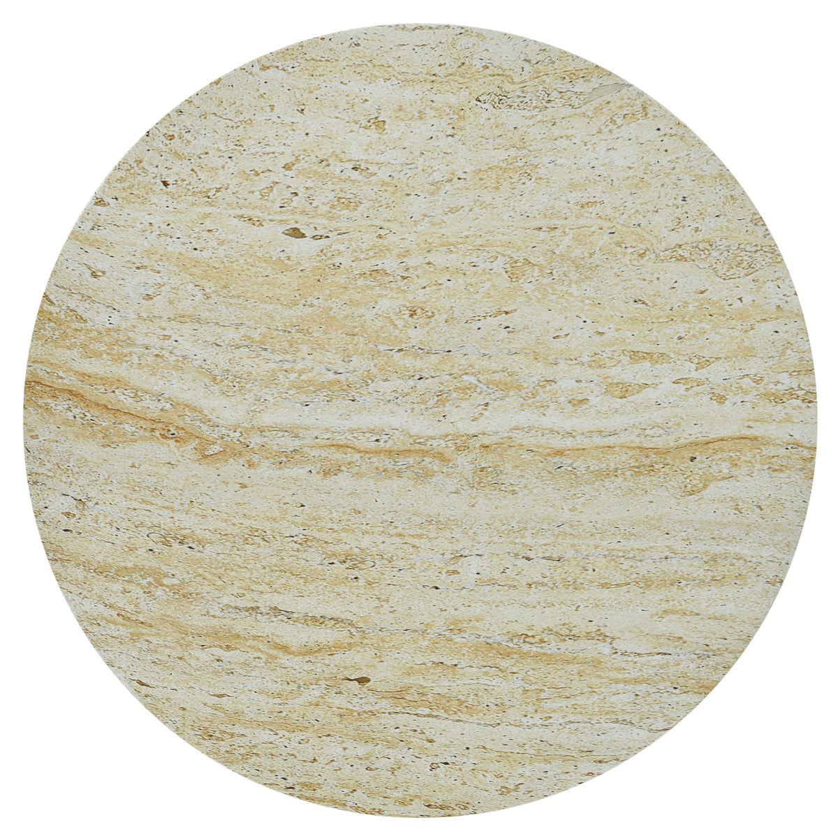 U_Style outdoor side table round faux-marble beige top with concrete look on Tampa Home & Garden Store