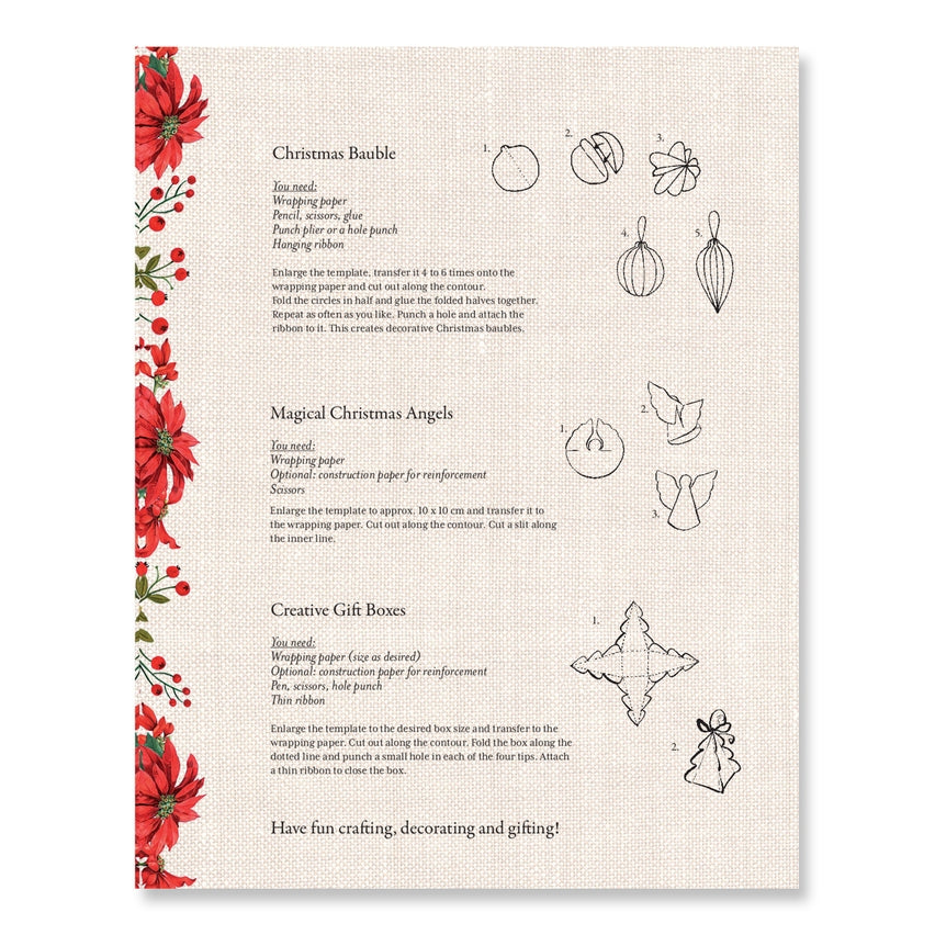 Nutcracker Christmas Wrapping Paper Book by The Country Christmas Loft with red border on Tampa Home & Garden Store