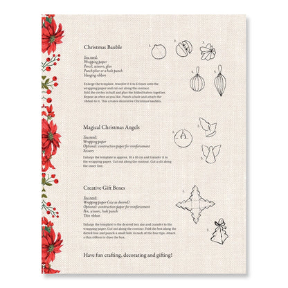 Nutcracker Christmas Wrapping Paper Book by The Country Christmas Loft with red border on Tampa Home & Garden Store