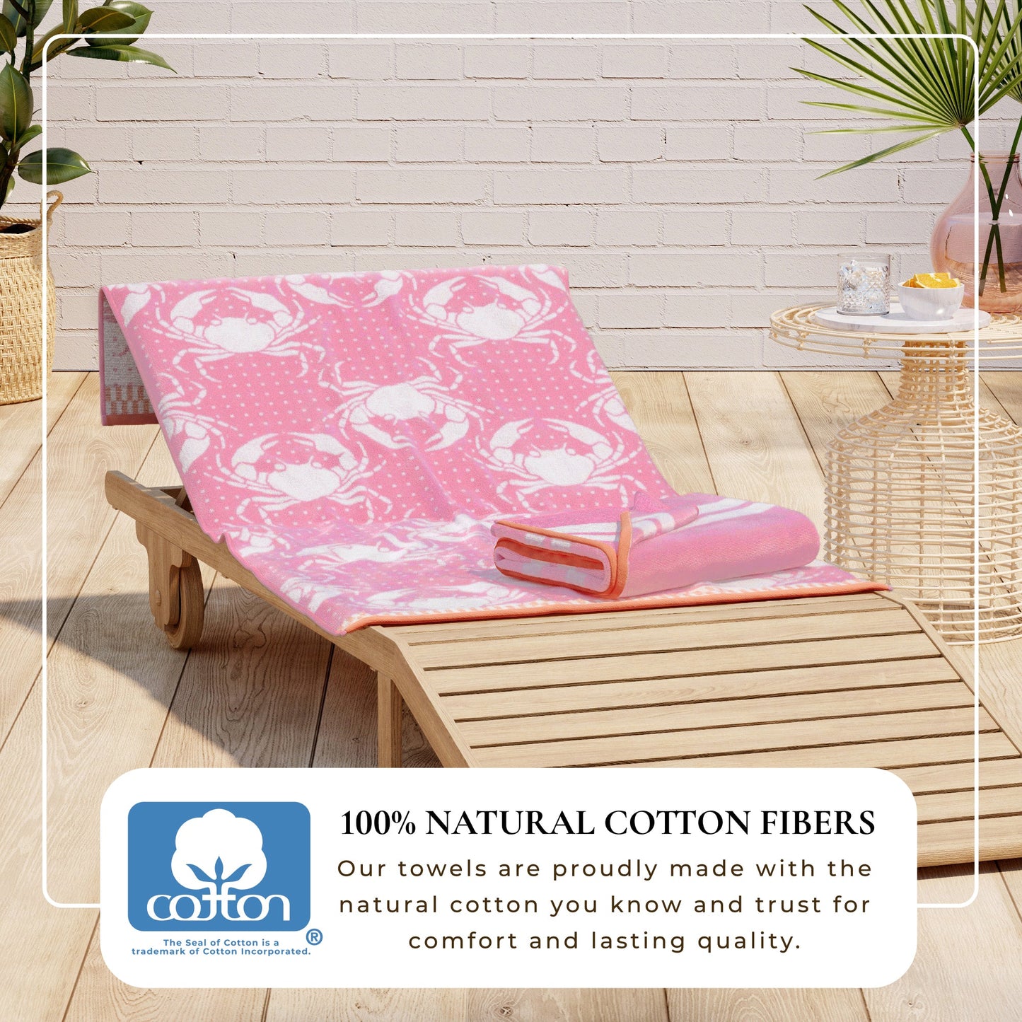 Velour Cotton Beach Towels and Maui Two Pack