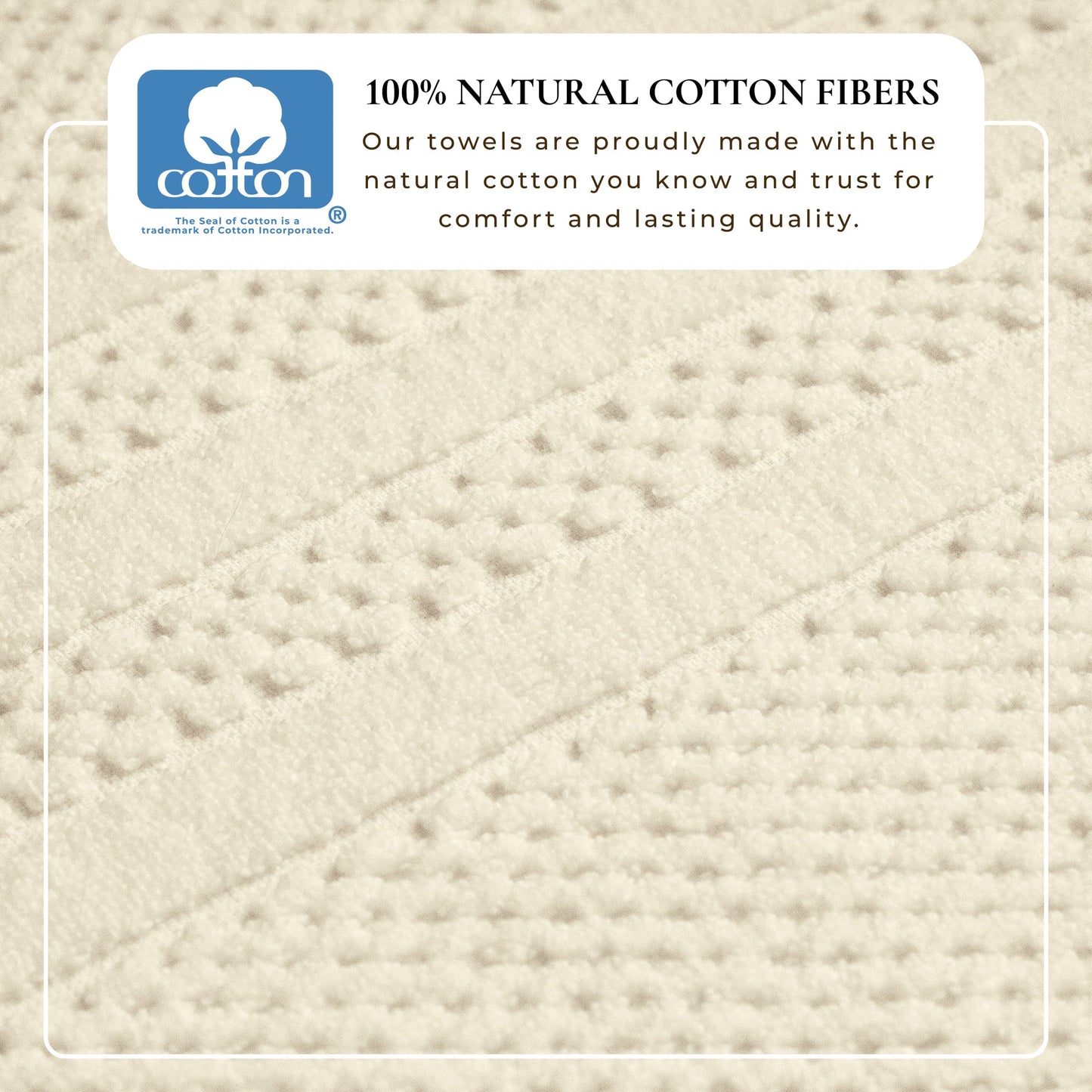 Premium Cotton Checkered Jacquard Towel for Bath