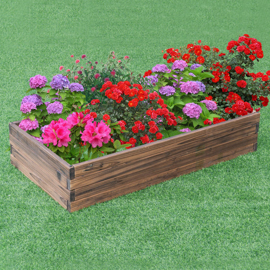 Elevated Wooden Garden Planter Box Bed Kit - Tampa Home & Garden Store