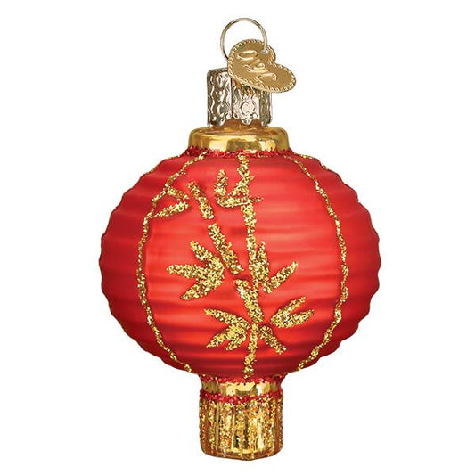 Chinese Lantern Glass Ornament - Tampa Home & Garden Store