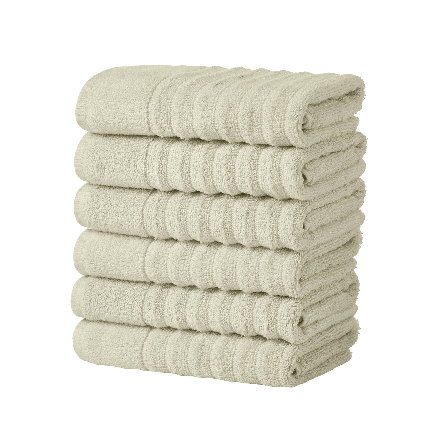 Luxury Combed Cotton and Ribbed Bath Towels