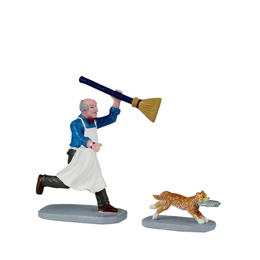 Feline Fish Thief - 2 Piece Set - Tampa Home & Garden Store