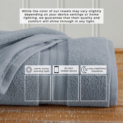 Premium Zero Twist Cotton Bath Towel and Set