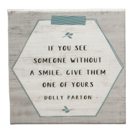 Small Talks Sign - Give Smile - Tampa Home & Garden Store