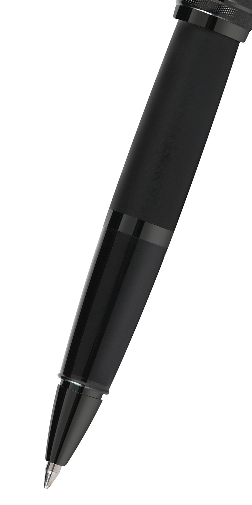Bailey Matte Black Lacquer Rollerball Pen, black matte barrel with glossy accents by A.T. Cross on Tampa Home & Garden Store