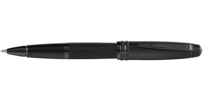 Cross Bailey matte black lacquer rollerball pen with metal clip and two chrome rings on Tampa Home & Garden Store