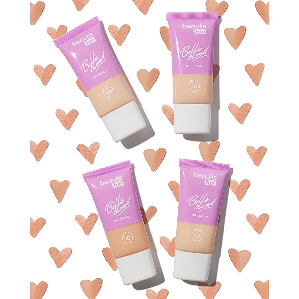 Foundation Beaulis BB Cream by Beauty Care Bag in pink squeeze tubes SPF 10, 4-pack on Tampa Home & Garden Store