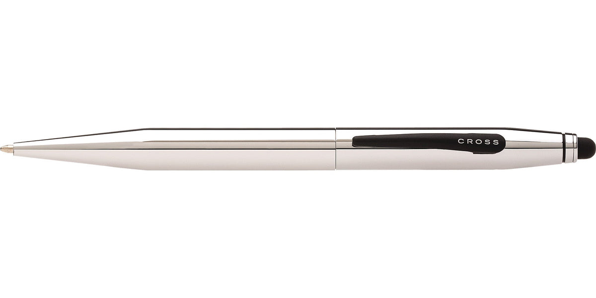 Tech2 Chrome dual-function ballpoint pen with black Cross clip and polished chrome body on Tampa Home & Garden Store