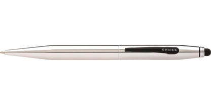 Tech2 Chrome dual-function ballpoint pen with black Cross clip and polished chrome body on Tampa Home & Garden Store