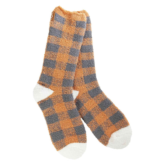 Cozy Crew Socks - Fall Gingham - Tampa Home & Garden Store