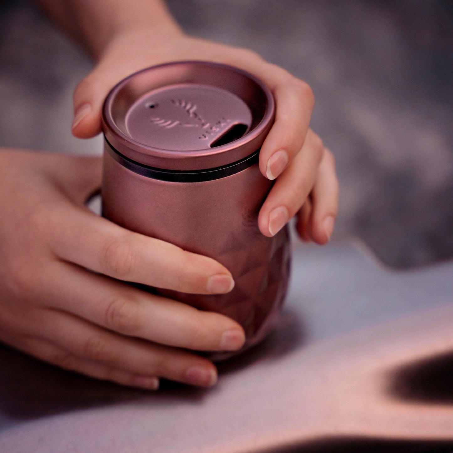 Large Paragon Wine Tumbler in Vintage Rose Finish