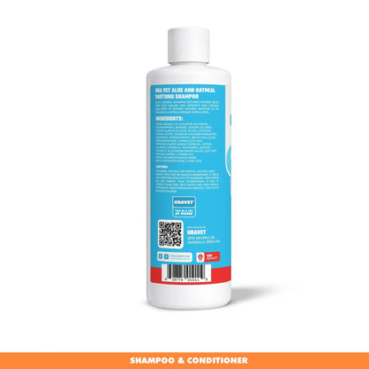 UBAVET Aloe & Oatmeal Shampoo bottle with blue label, 16.9 oz pet shampoo for dogs & cats on Tampa Home & Garden Store