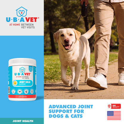 UBAVET Joint Gold Support Powder para perros y gatos – 250 g