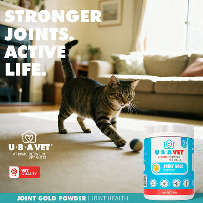 UBAVET Joint Gold Support Powder para perros y gatos – 250 g