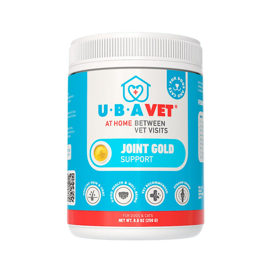 UBAVET Joint Gold Support Powder para perros y gatos – 250 g