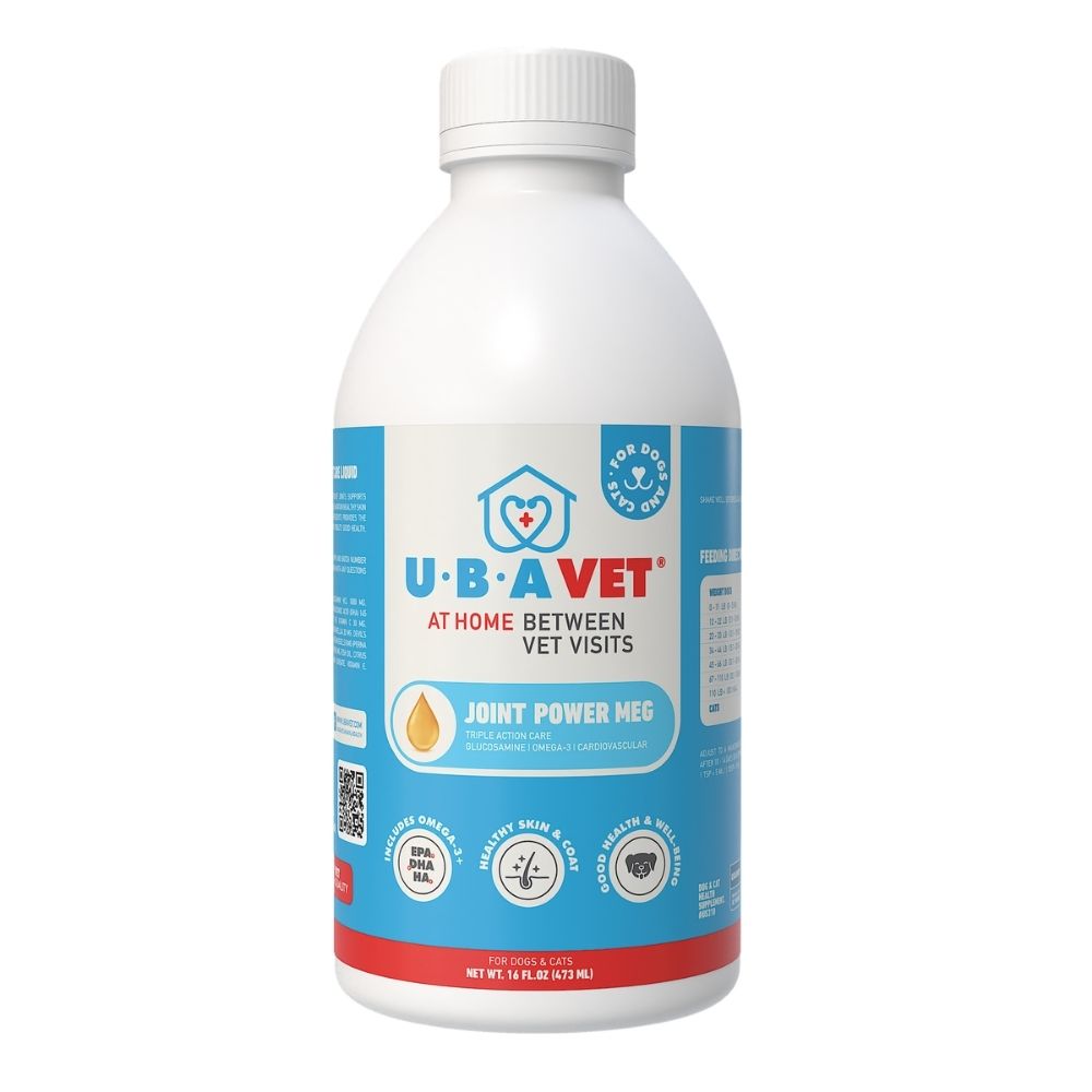 UBAVET Joint Power MEG Líquido de máximo apoyo articular para perros y gatos