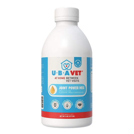 UBAVET Joint Power MEG Líquido de máximo apoyo articular para perros y gatos