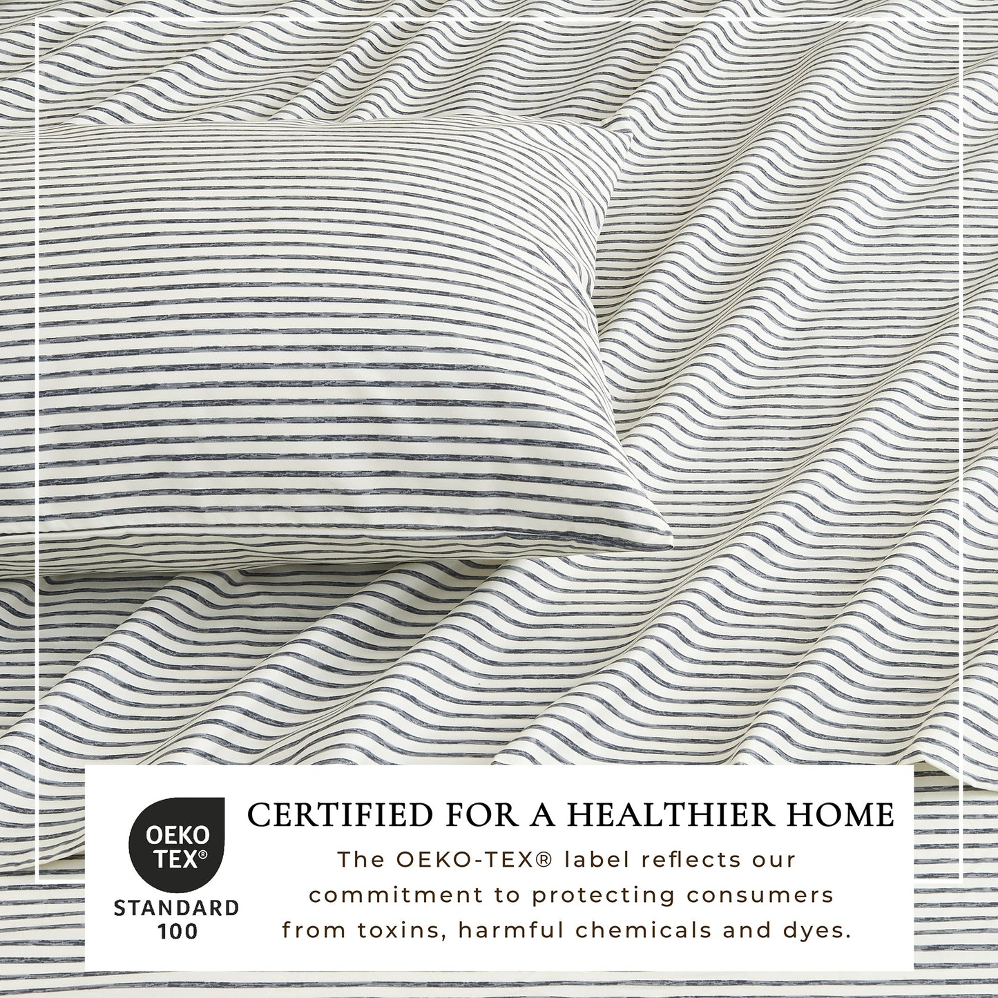 The Striped Microfiber Sheet Set and Soft Finish