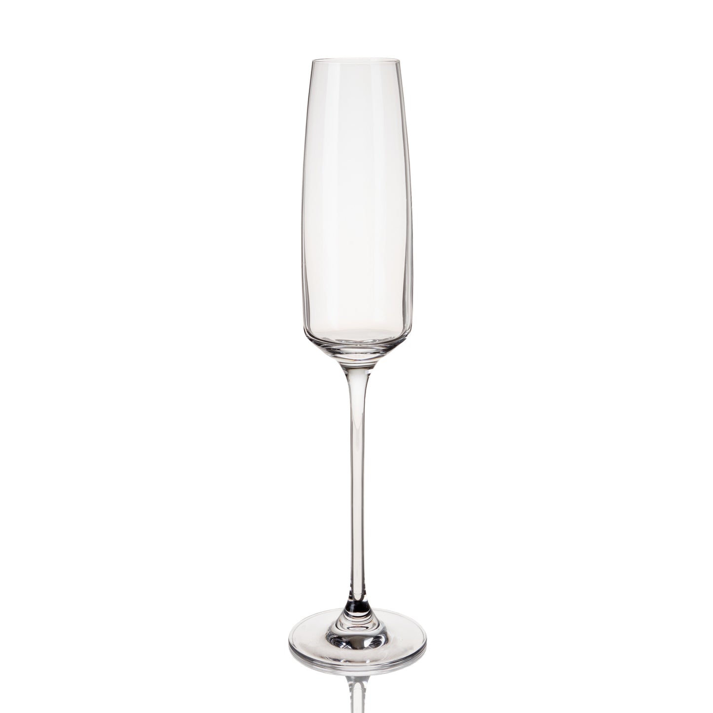 Set of Four Crystal Sparkling Wine Glasses