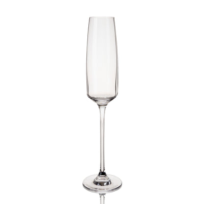 Set of Four Crystal Sparkling Wine Glasses