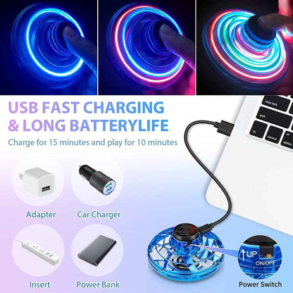 A Mini Drone And Rechargeable UFO Fidget Toy