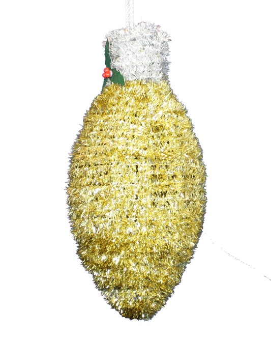 Oversize Tinsel Bulb Ornament - - Tampa Home & Garden Store