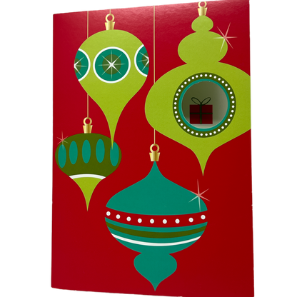 Holiday Bauble Gift Card Greeting Card