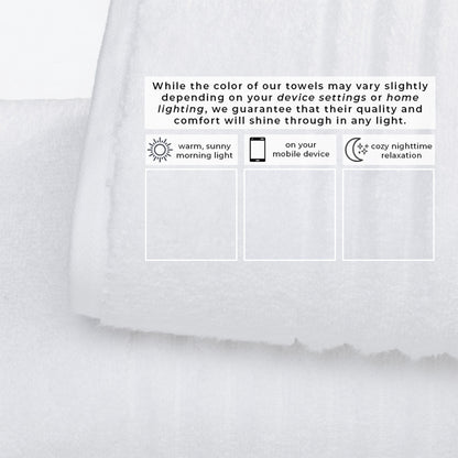 Luxury Combed Cotton and Ribbed Bath Towels