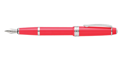Cross Bailey Light polished coral resin fountain pen with fine nib and silver trims on Tampa Home & Garden Store