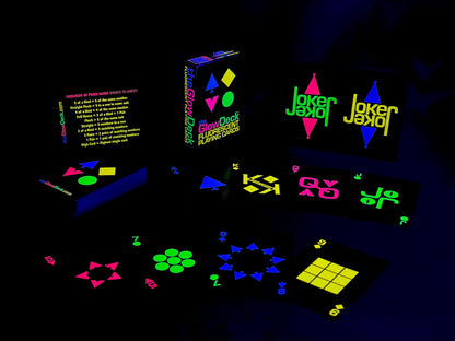GlowDeckTM Fluorescent Playing Cards